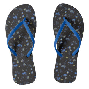 Floral van het windvlies teenslippers