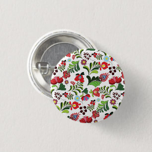 Floral van Hongaarse Matyo Ronde Button 3,2 Cm