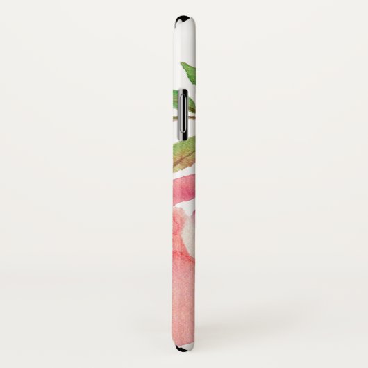 Floral van hot-roze Waterverf Case-Mate iPhone Case (Achterkant / rechts)