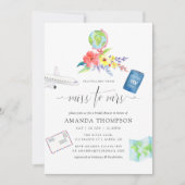 Floral van Miss naar Mrs Vrijgezellenfeest Kaart (Voorkant)