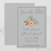 Floral van topklasse save the date (Voorkant / Achterkant)