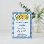 Floral van Virtual Vrijgezellenfeest Rustic Countr Briefkaart (Staand voorkant)