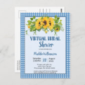 Floral van Virtual Vrijgezellenfeest Rustic Countr Briefkaart (Voorkant / Achterkant)
