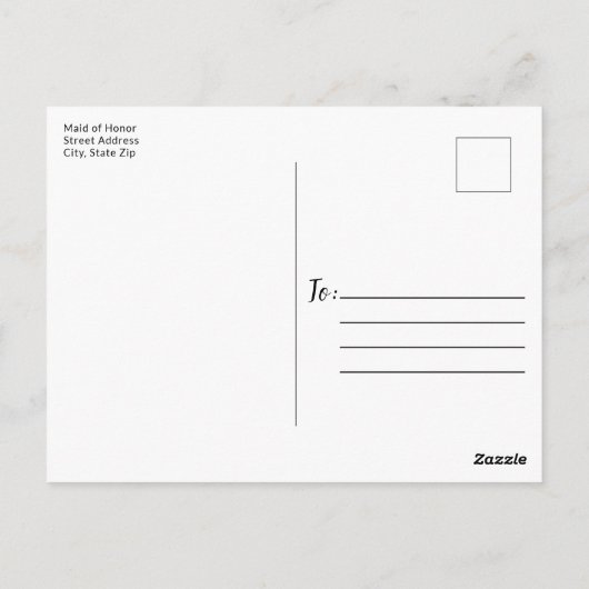 Floral van Virtual Vrijgezellenfeest Rustic Countr Briefkaart (Achterkant)