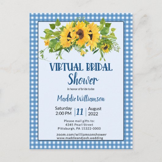 Floral van Virtual Vrijgezellenfeest Rustic Countr Briefkaart (Voorkant)