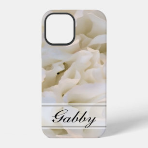 Floral van witte anjers iPhone 12 hoesje