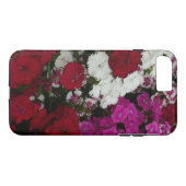 Floral van witte, roze en rode dianthus Case-Mate iPhone case (Achterkant (Horizontaal))