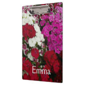 Floral van witte, roze en rode dianthus klembord (Links)