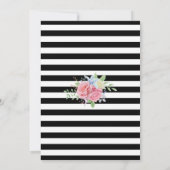 Floral van zwarte en witte goudConfetti 90e verjaa Kaart (Achterkant)