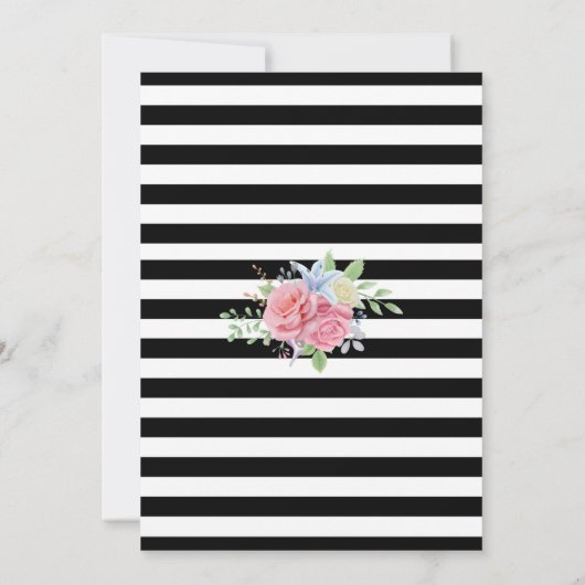 Floral van zwarte en witte goudConfetti 90e verjaa Kaart (Achterkant)