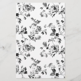 Floral van zwarte en witte rozen
