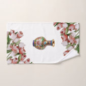 Floral Vase Victoriaans badkamerhandsets Bad Handdoek (Handdoek)