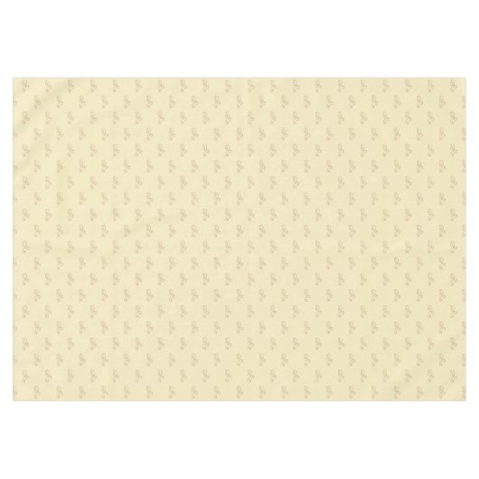 Floral vectpr op lichtroombeige tafelkleed (Voorkant (Horizontaal))
