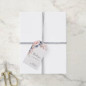 Floral verjaardagsfeestje dank u cadeaulabel (Met Touw)