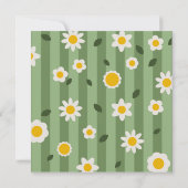 Floral verjaardagsfeestje uitnodiging | Aangepaste (Achterkant)