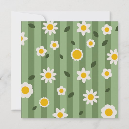 Floral verjaardagsfeestje uitnodiging | Aangepaste (Achterkant)