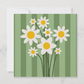 Floral verjaardagsfeestje uitnodiging | Aangepaste (Achterkant)