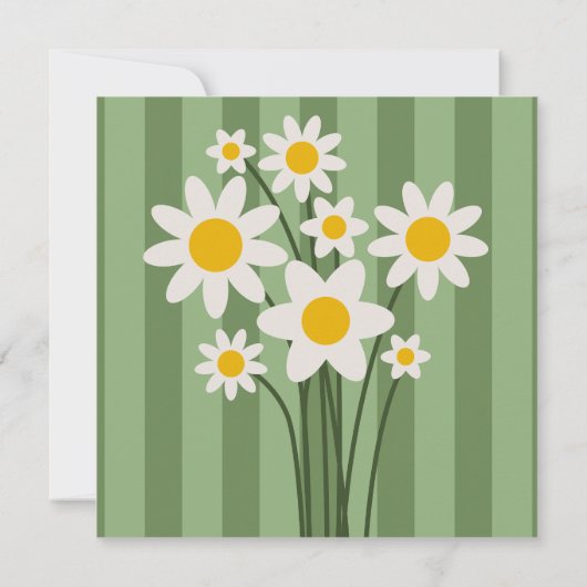 Floral verjaardagsfeestje uitnodiging | Aangepaste (Achterkant)