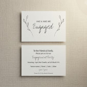 Floral Verloving, verloofde partijaankondiging Aankondiging