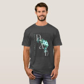Floral Vertical Custom Dads Day T-shirt (Voorkant volledig)
