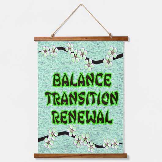 floral vibes hangend wandkleed (Voorkant)