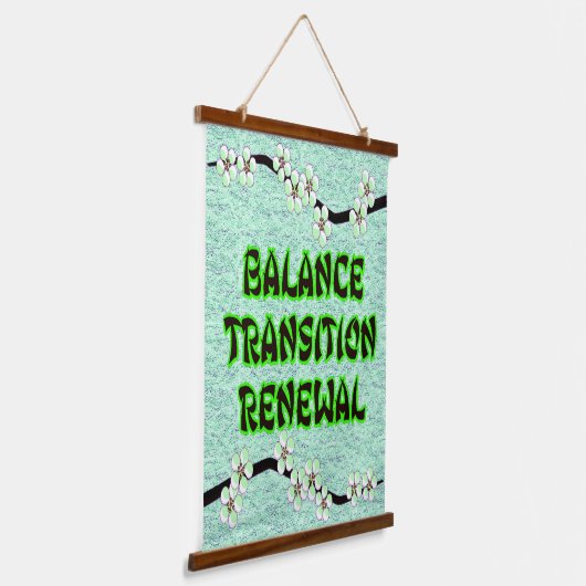 floral vibes hangend wandkleed (Gebogen)