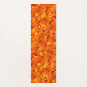 Floral Vibrant Sinaasappel Garden Lilies Foto Yogamat (Voorkant)