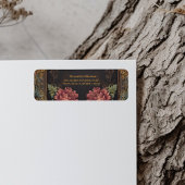 Floral Victoriaans Gotisch Vrijgezellenfeest Etiket