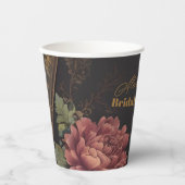 Floral Victoriaans Gotisch Vrijgezellenfeest Papieren Bekers (Voorkant)