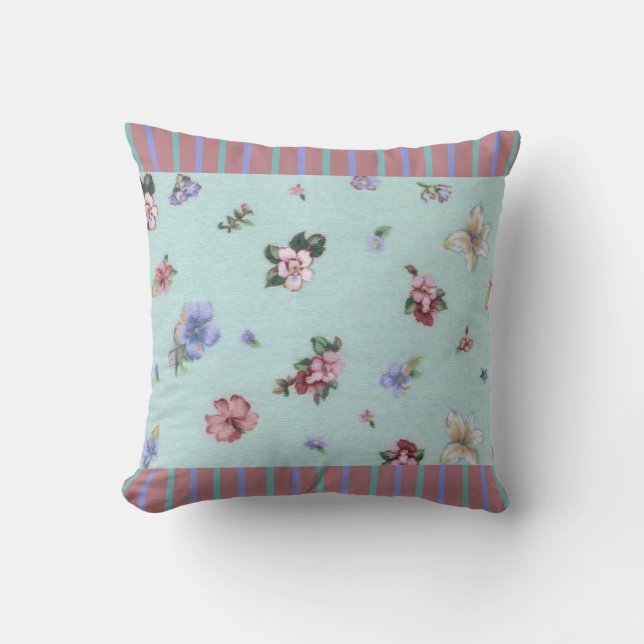 Floral Victoriaans Pillow Kussen (Voorkant)