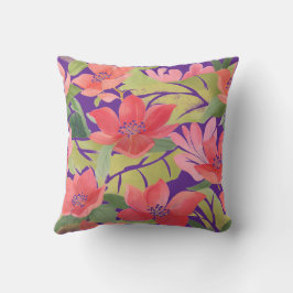 Floral vierkant kussen