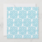 Floral Vine Medallion Invitation Kaart (Achterkant)