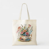 Floral Vine Pattern – Boho Tote Bag (Achterkant)