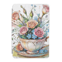 Floral Vine Pattern – Waterverf Boho kunst