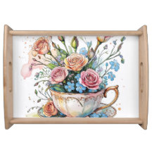 Floral Vine Pattern – Zachte Waterverf Boho kunst