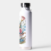 Floral Vine Pattern – Zachte Waterverf Boho kunst Waterfles (Links)