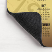 Floral Vines 2013 Calendar Mousepad Gold Muismat (Hoek)