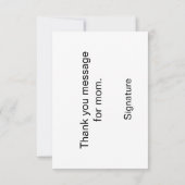 Floral Vines Boarder Mom je bent geweldig Bedankkaart (Achterkant)