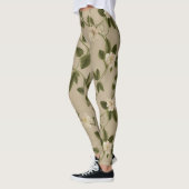 Floral Vines Pattern – Elegant Twisting Botanical Leggings (Links)