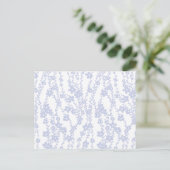 Floral Vines (White - Periwinkle) Briefkaart (Staand voorkant)