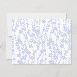 Floral Vines (White - Periwinkle) Briefkaart