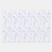 Floral Vines (White - Periwinkle) Inpakpapier Vel (Voorkant 2)