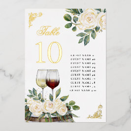 Floral Vineyard Trouwtafel Zitting Grafiek Kaarten