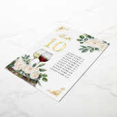 Floral Vineyard Trouwtafel Zitting Grafiek Kaarten (Gedraaid)