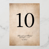 Floral Vineyard Trouwtafel Zitting Grafiek Kaarten (Achterkant)