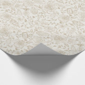 Floral Vintage Christmas wrapping Cadeaupapier (Hoek)