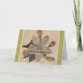 Floral:Vintage Kaart (Achterkant)