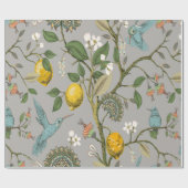 Floral Vintage seamless pattern. Botanical wallpap Cadeaupapier (Vlak)