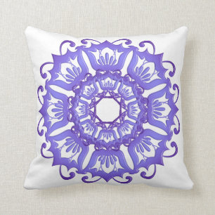Floral violet mandala. kussen
