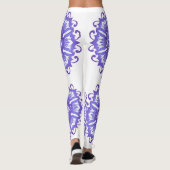Floral violet mandala. leggings (Achterkant)